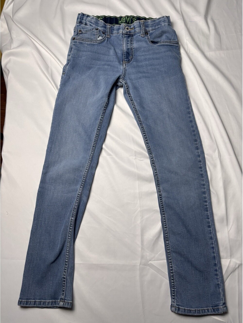 Levi’s 511 Slim Jeans Youth W28 L30 Light Wash Stretch Denim
